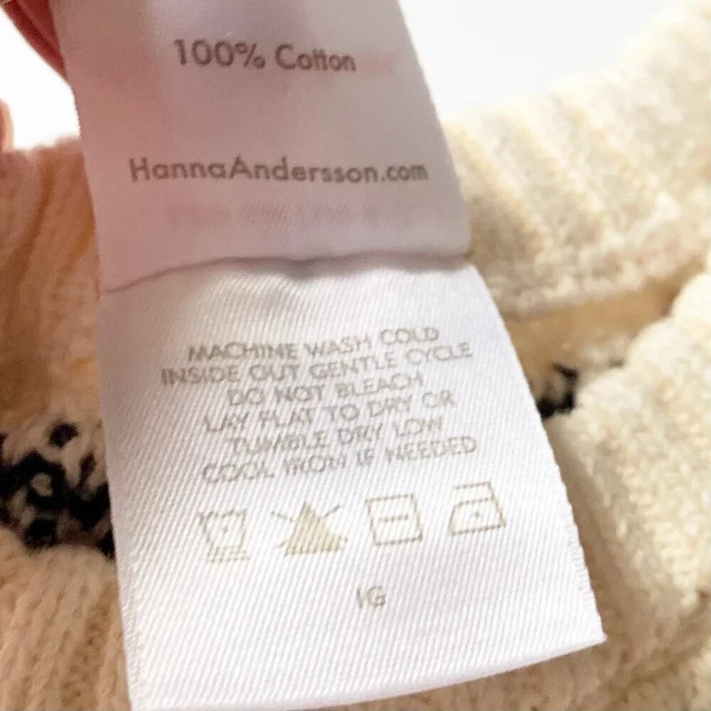 NEW Hanna Andersson Girl Fairisle Sweater Dress 6-7 years